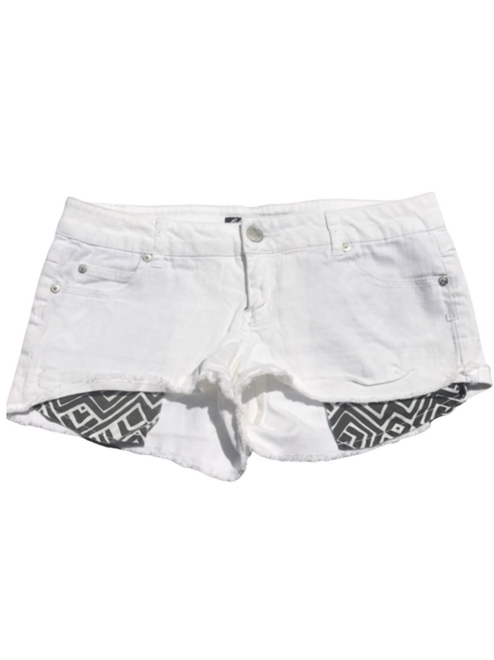 Celebrity Pink White Jean Shorts